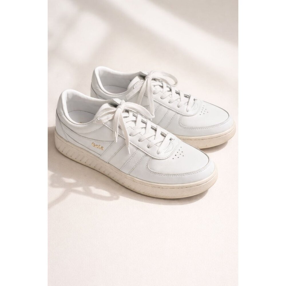 Gola Grandslam Leather Sneakers Size 7.5  Casual Everyday Wear Chic Timeless